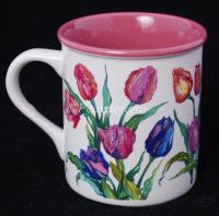 Potpourri Press TULIPS by Christina Coffee Mug - Vintage 1989